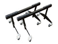 Black Triple X Sprint Car Frame Stand Dolly on white background