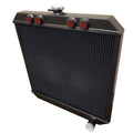 Black Triple X downflow sprint car radiator