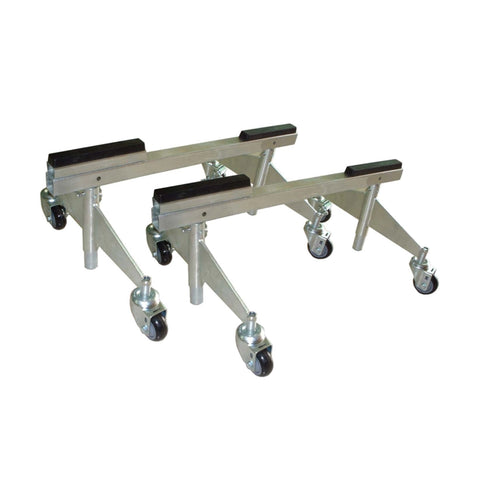 Plated Triple X Sprint Car Frame Stand Dolly on white background 