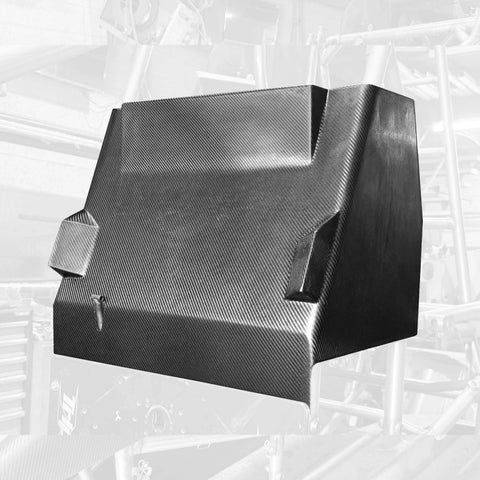 Triple X Sprint Car Dual Duct Inside Rail - Dash