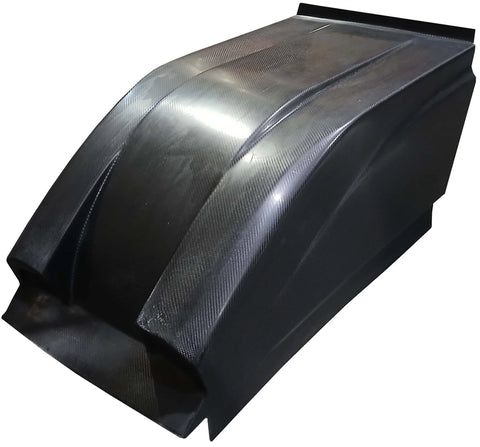 Triple X Sprint Car Dual Duct Inside Rail - Hood